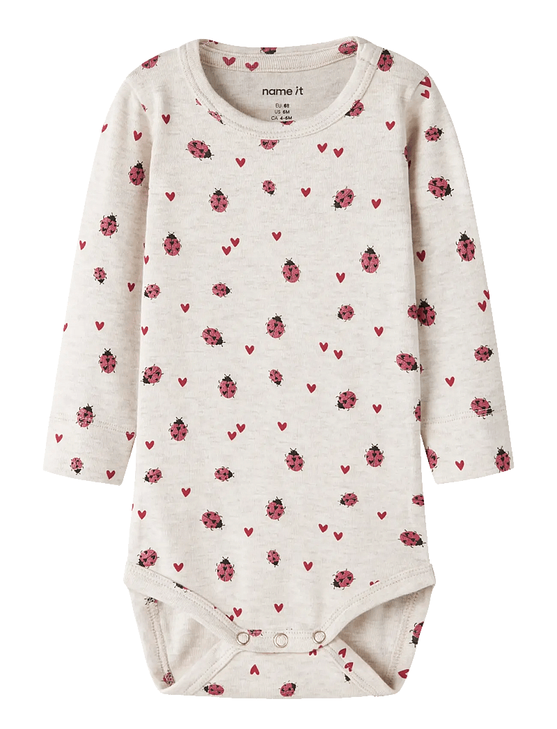 name it - NBFHALINE LS XSL BODY - langærmede heldragter - peyote melange - 0
