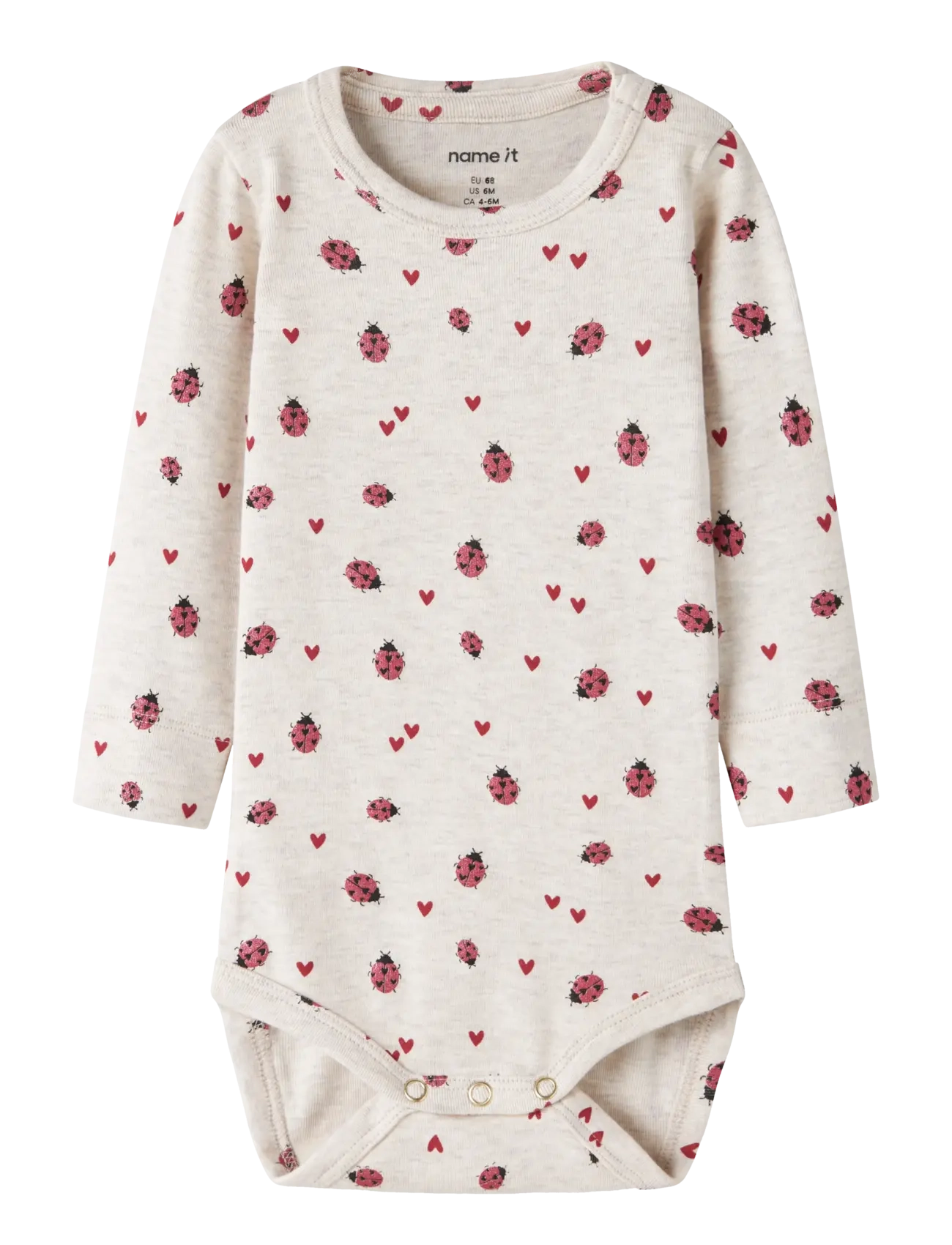 name it NBFHALINE LS XSL BODY - Pikkade varrukatega - PEYOTE MELANGE / red