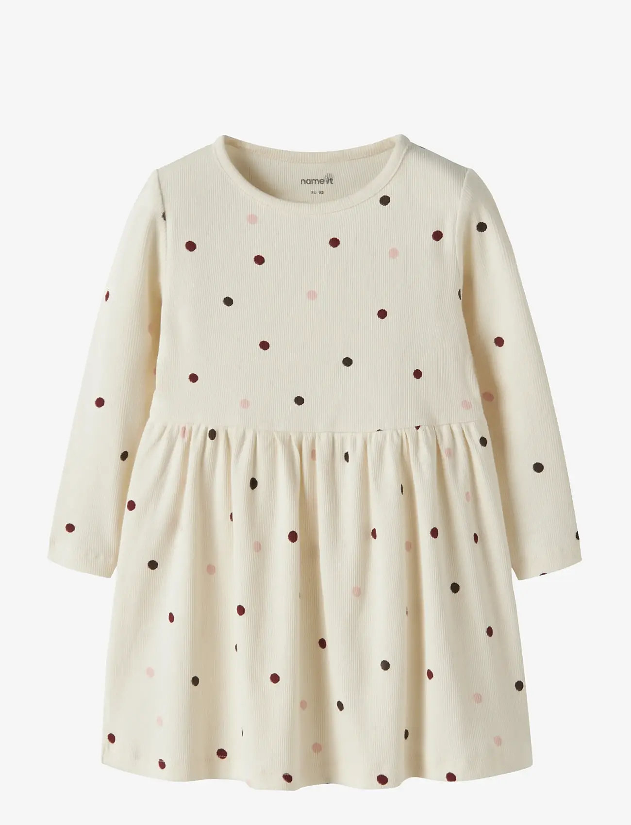 name it - NMFNUTTI LS DRESS NOOS - long-sleeved baby dresses - antique white - 0