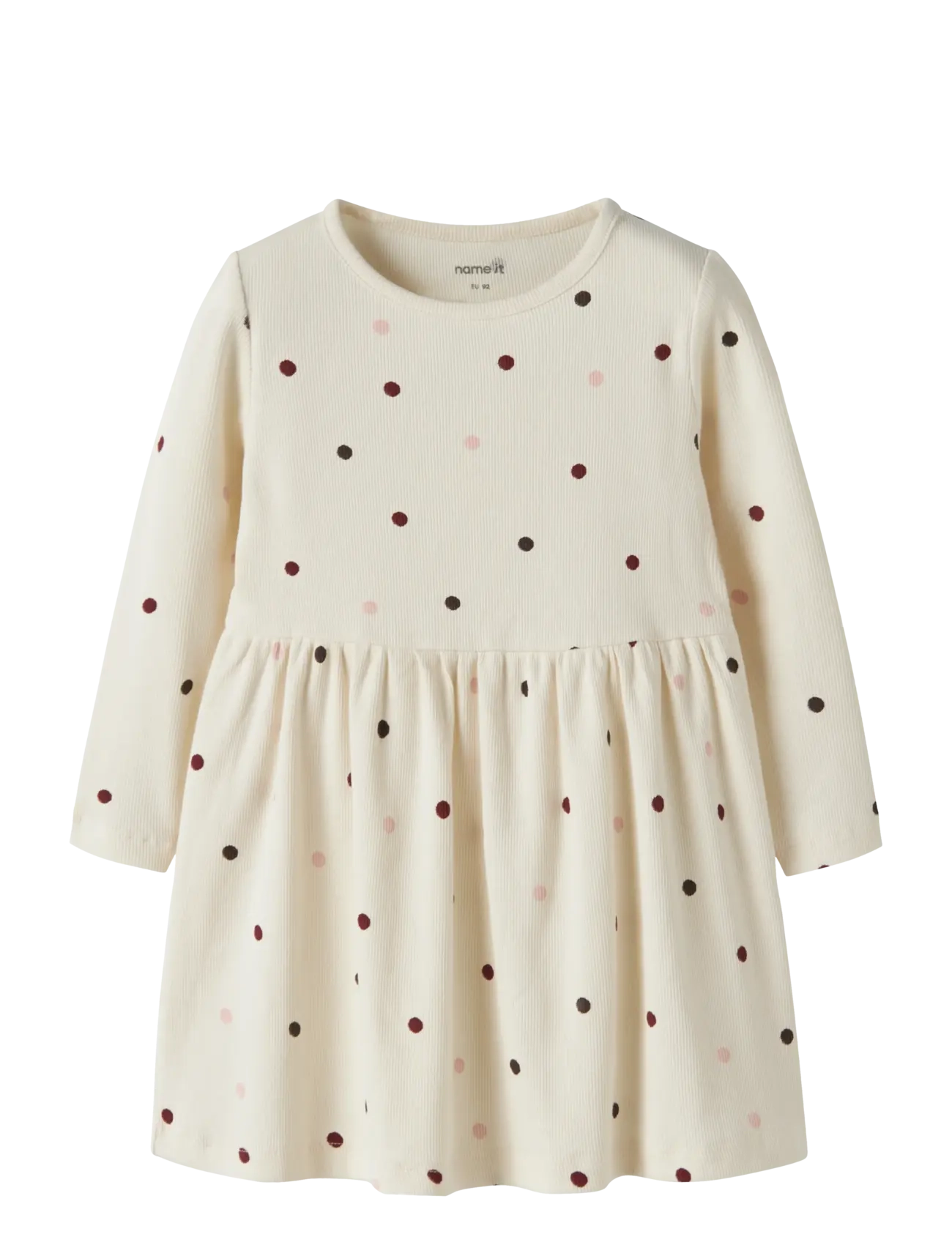 name it NMFNUTTI LS DRESS NOOS - Baby-Kleider - ANTIQUE WHITE / cream