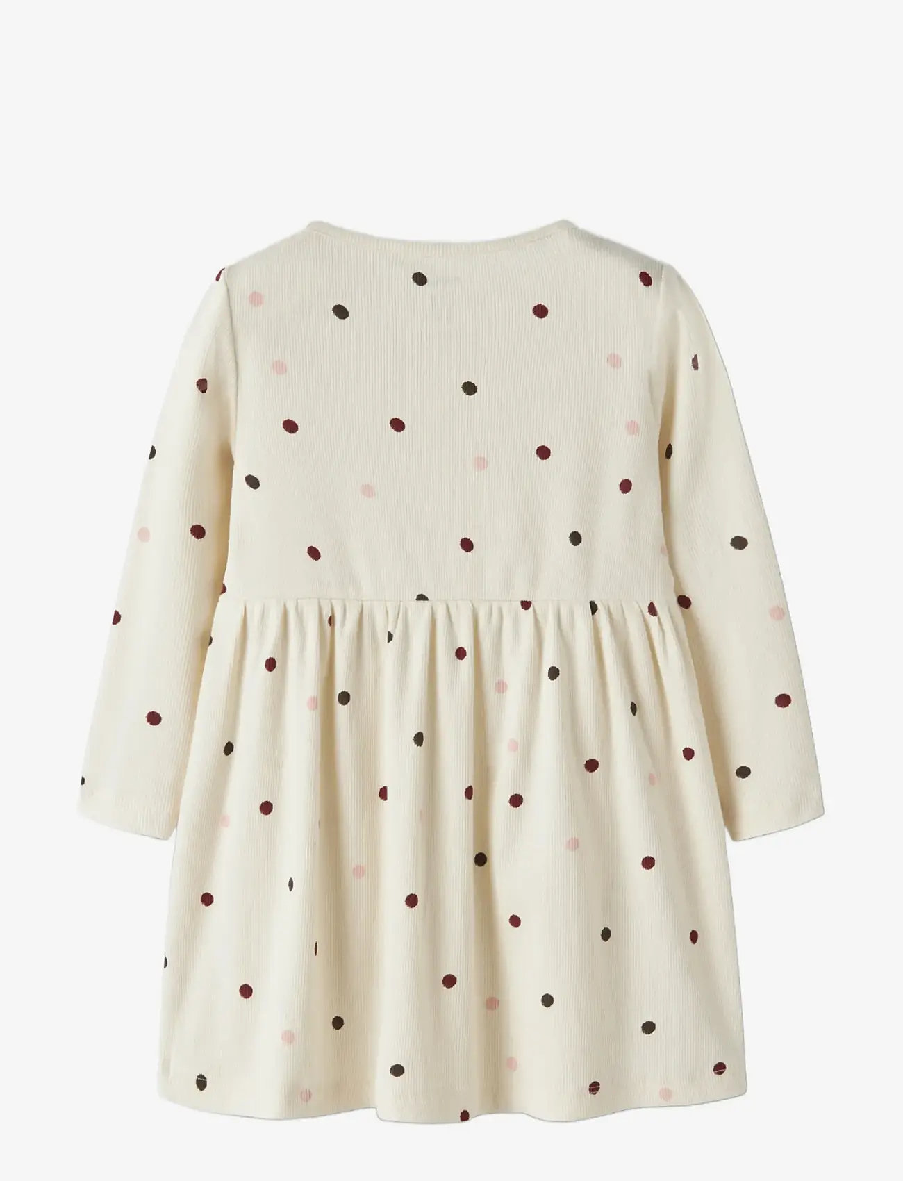 name it - NMFNUTTI LS DRESS NOOS - long-sleeved baby dresses - antique white - 1