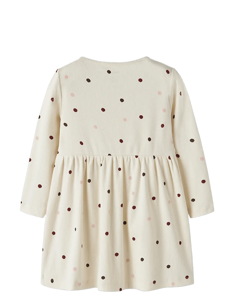 name it - NMFNUTTI LS DRESS NOOS - langærmede babykjoler - antique white - 1