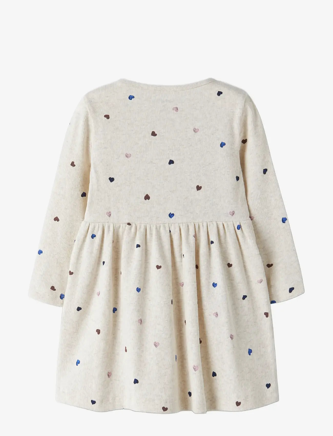 name it - NMFNUTTI LS DRESS NOOS - langærmede babykjoler - peyote melange - 1