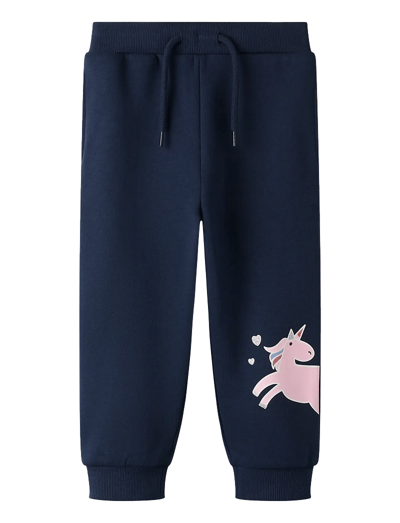 name it - NMFBIRKY NREG PANT SWE BRU - babybukser - navy blazer - 0