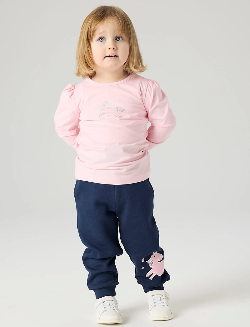 name it - NMFBIRKY NREG PANT SWE BRU - babybukser - navy blazer - 2