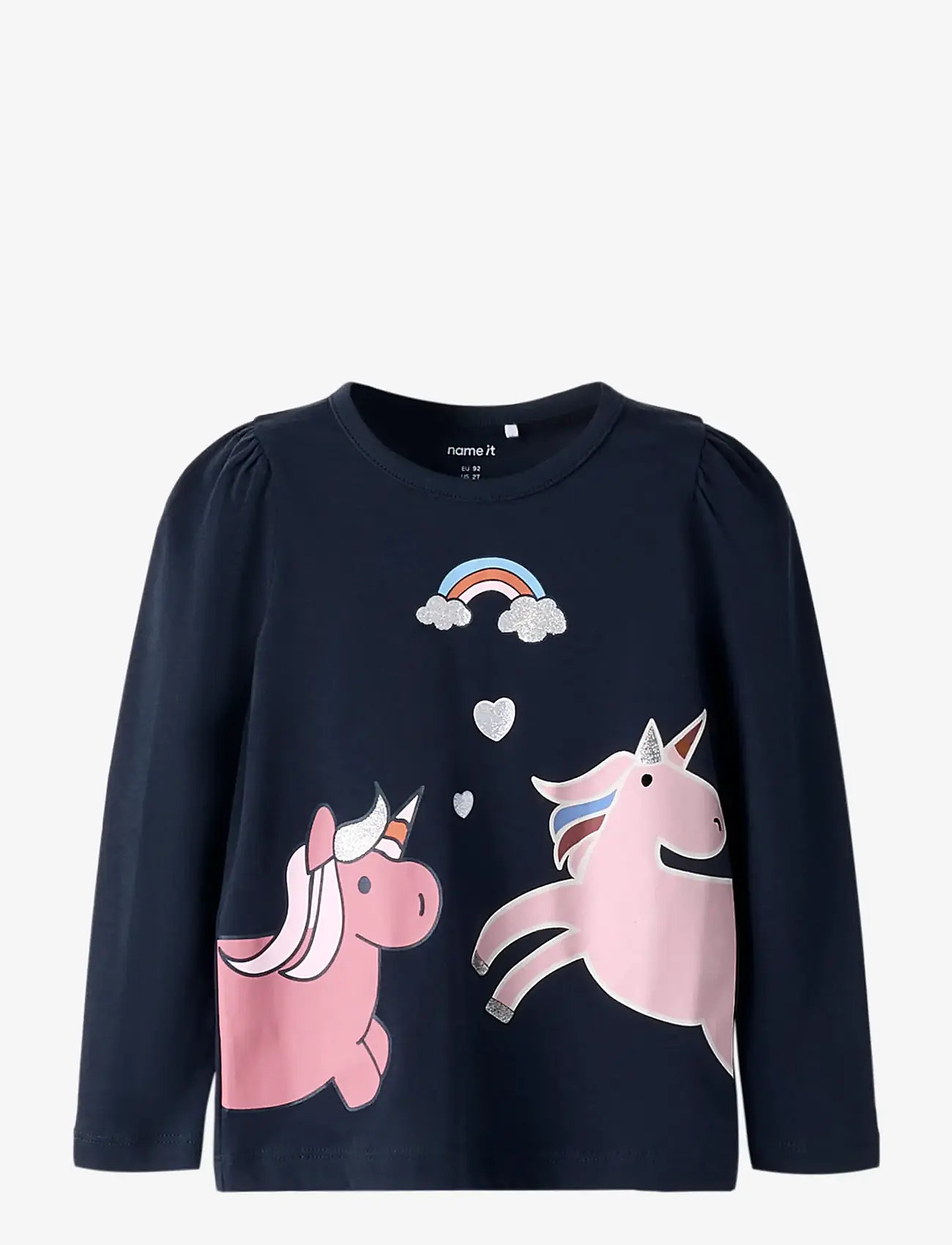 name it - NMFBILISA LS TOP - langærmede t-shirts - navy blazer - 0
