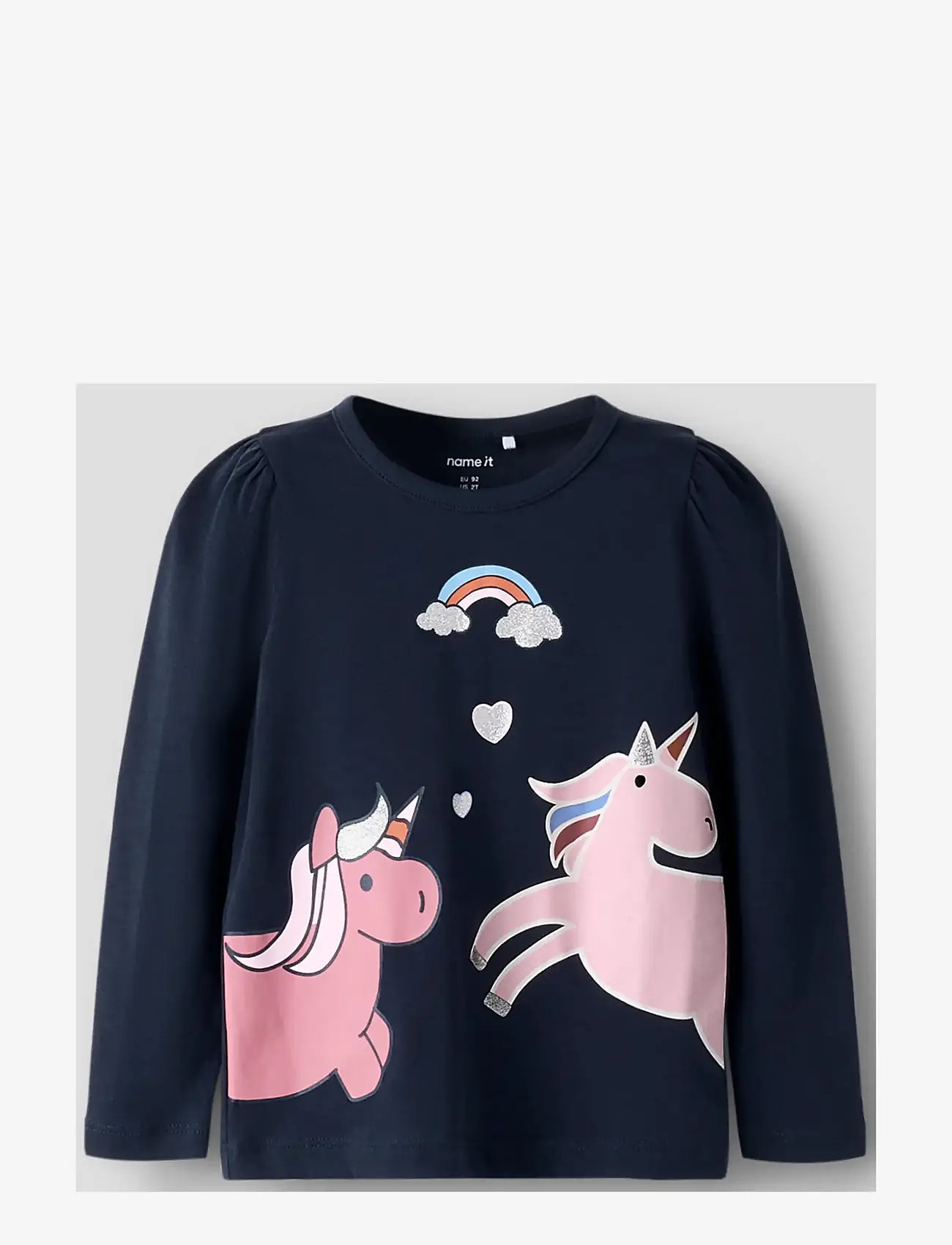 name it - NMFBILISA LS TOP - langærmede t-shirts - navy blazer - 2