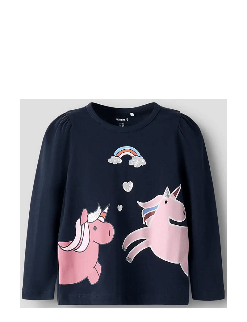 name it - NMFBILISA LS TOP - langærmede t-shirts - navy blazer - 2