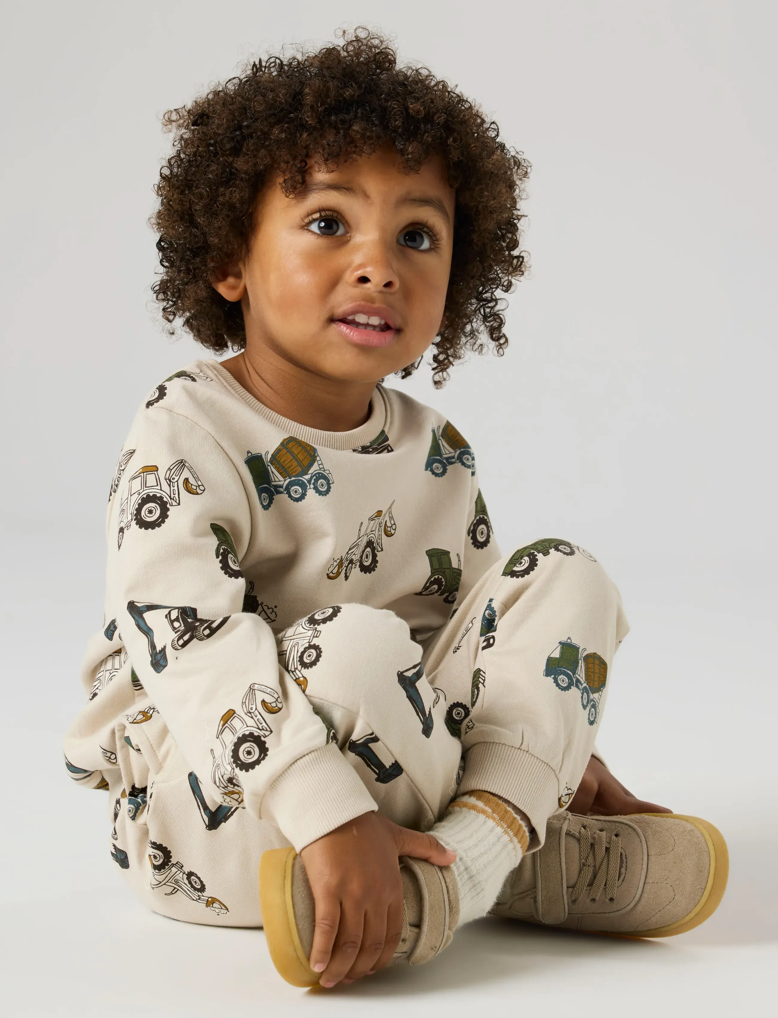 name it NMMBASIL PANT SWE BRU - Jogginghosen - PEYOTE / beige