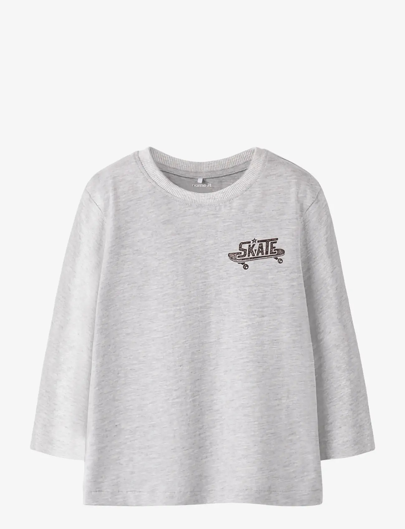 name it - NMMBERTRAM LS NREG TOP - langärmelig - light grey melange - 1