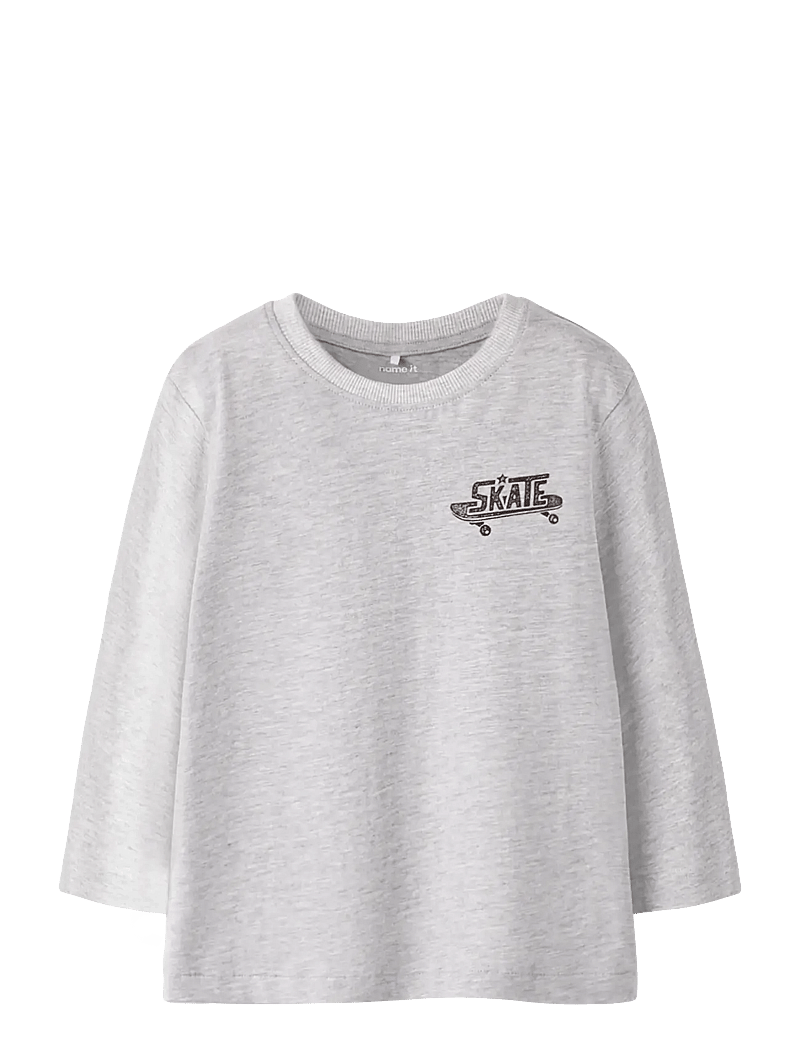 name it - NMMBERTRAM LS NREG TOP - langärmelig - light grey melange - 1