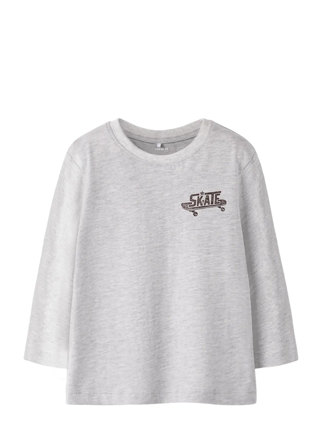 name it NMMBERTRAM LS NREG TOP - Överdelar - LIGHT GREY MELANGE / grey