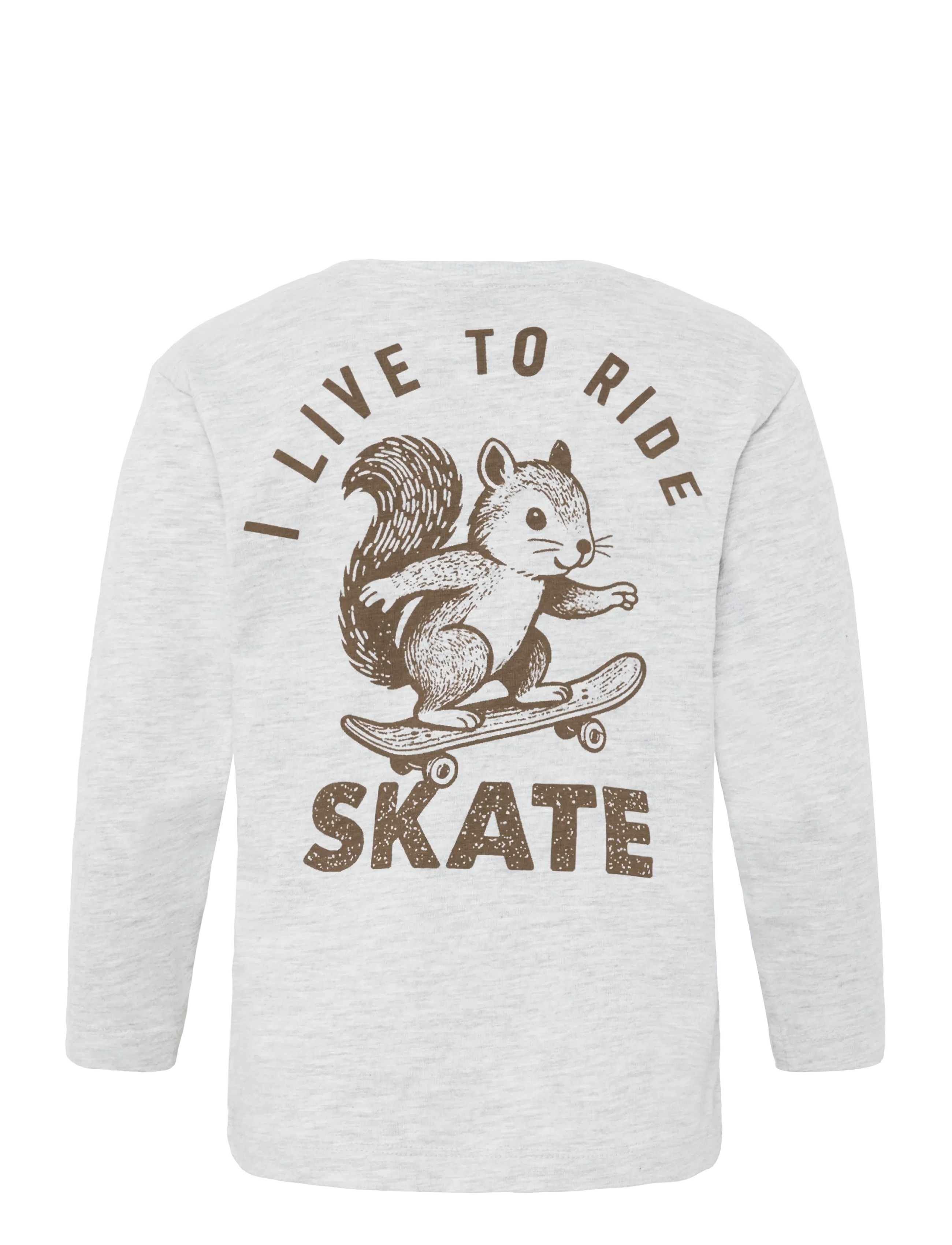 name it - NMMBERTRAM LS NREG TOP - t-krekli ar garām piedurknēm - light grey melange - 2