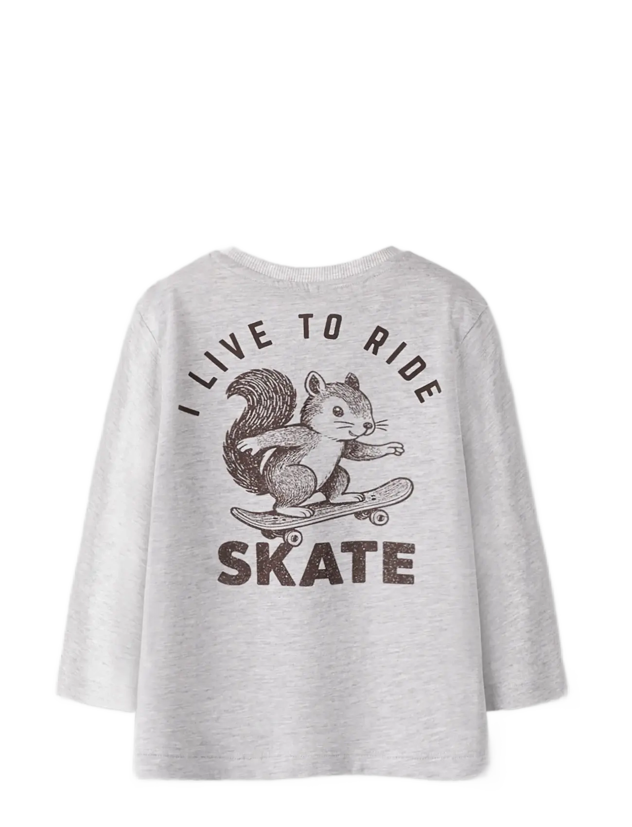 name it - NMMBERTRAM LS NREG TOP - pikkade varrukatega t-särgid - light grey melange - 2