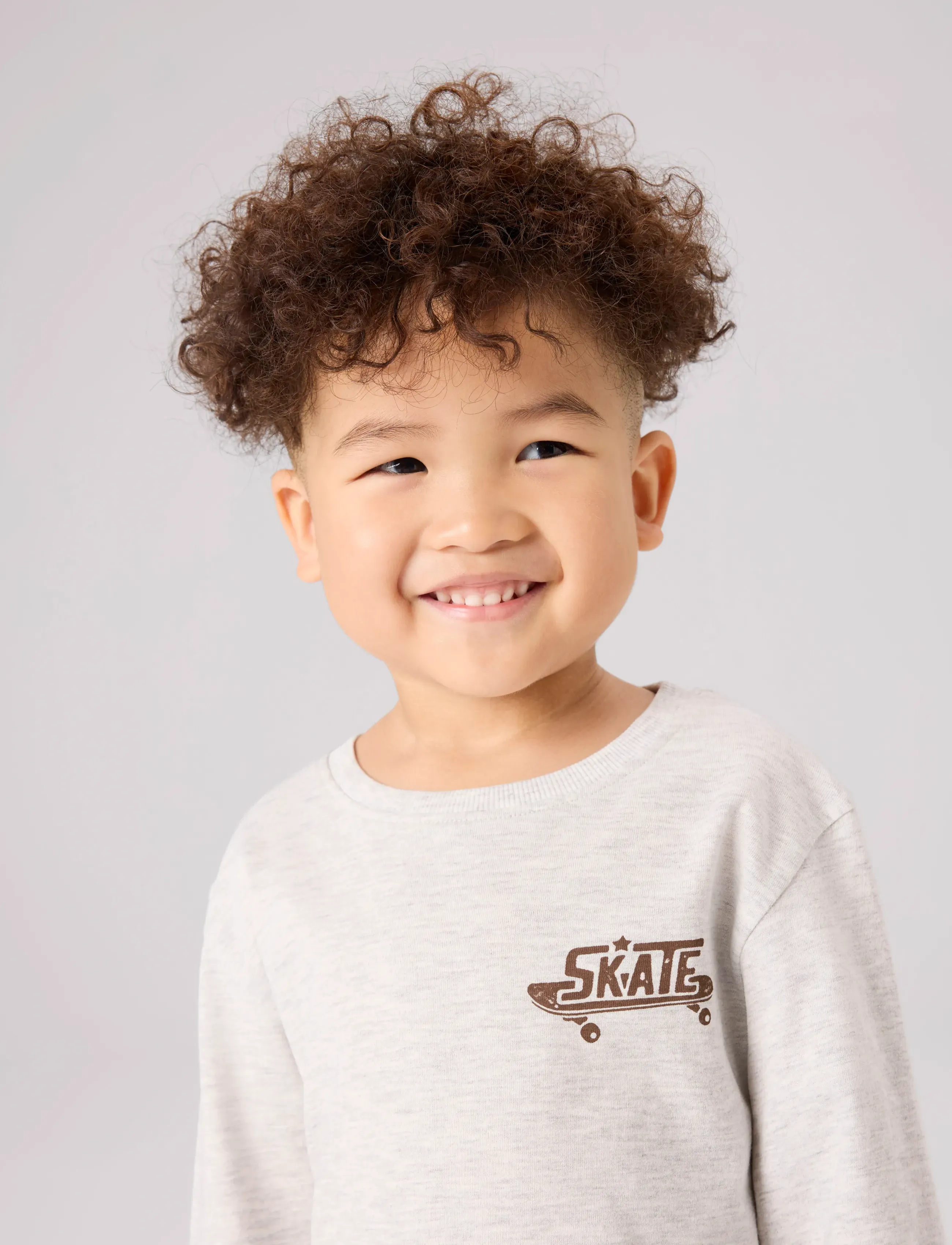 name it - NMMBERTRAM LS NREG TOP - pikkade varrukatega t-särgid - light grey melange - 3