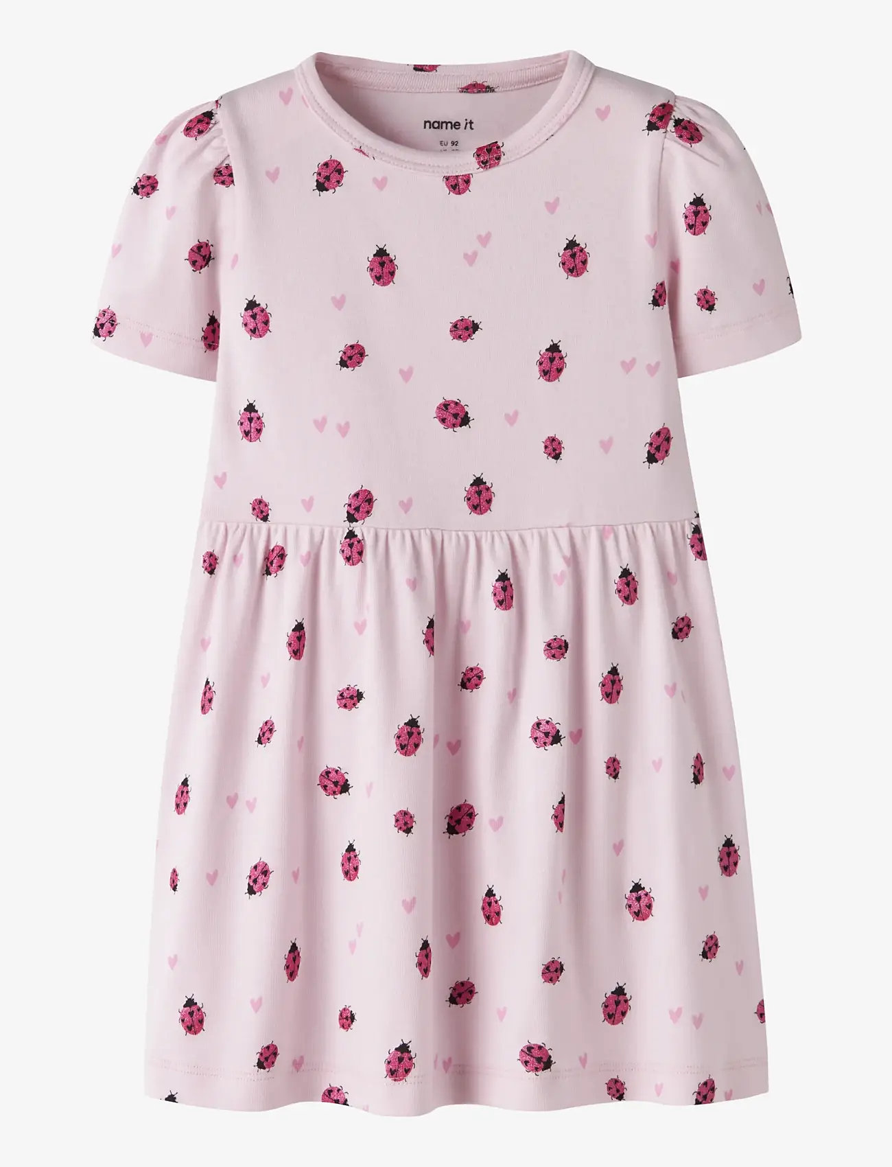 name it - NMFHALINE SS DRESS - short-sleeved baby dresses - cradle pink - 0