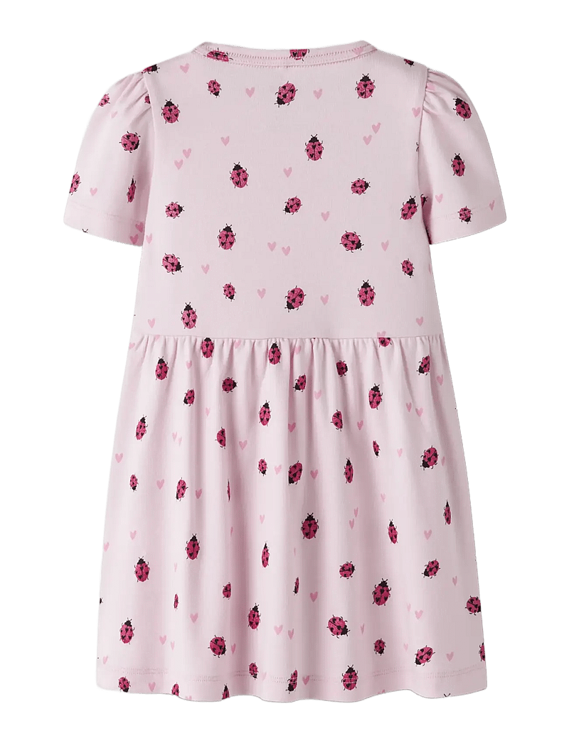 name it - NMFHALINE SS DRESS - short-sleeved baby dresses - cradle pink - 1