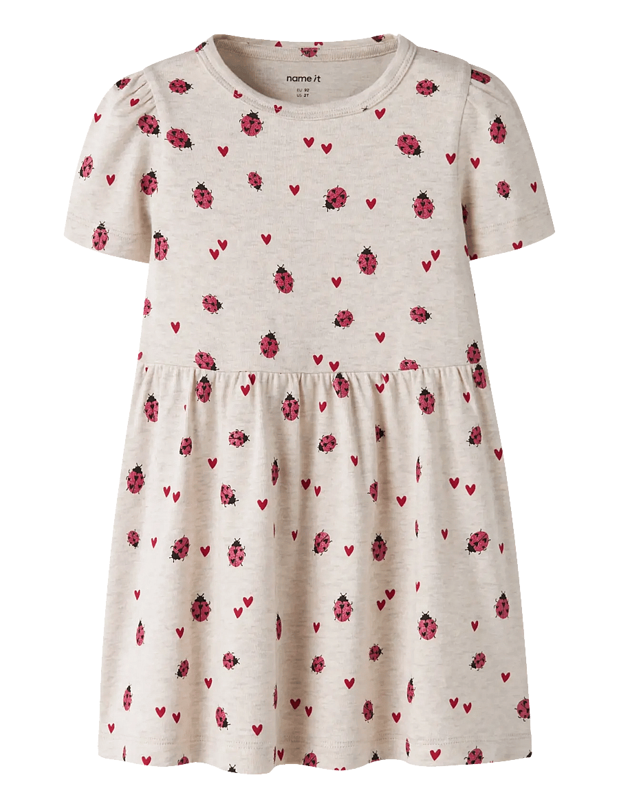 name it - NMFHALINE SS DRESS - lühikeste varrukatega beebi kleidid - peyote melange - 0