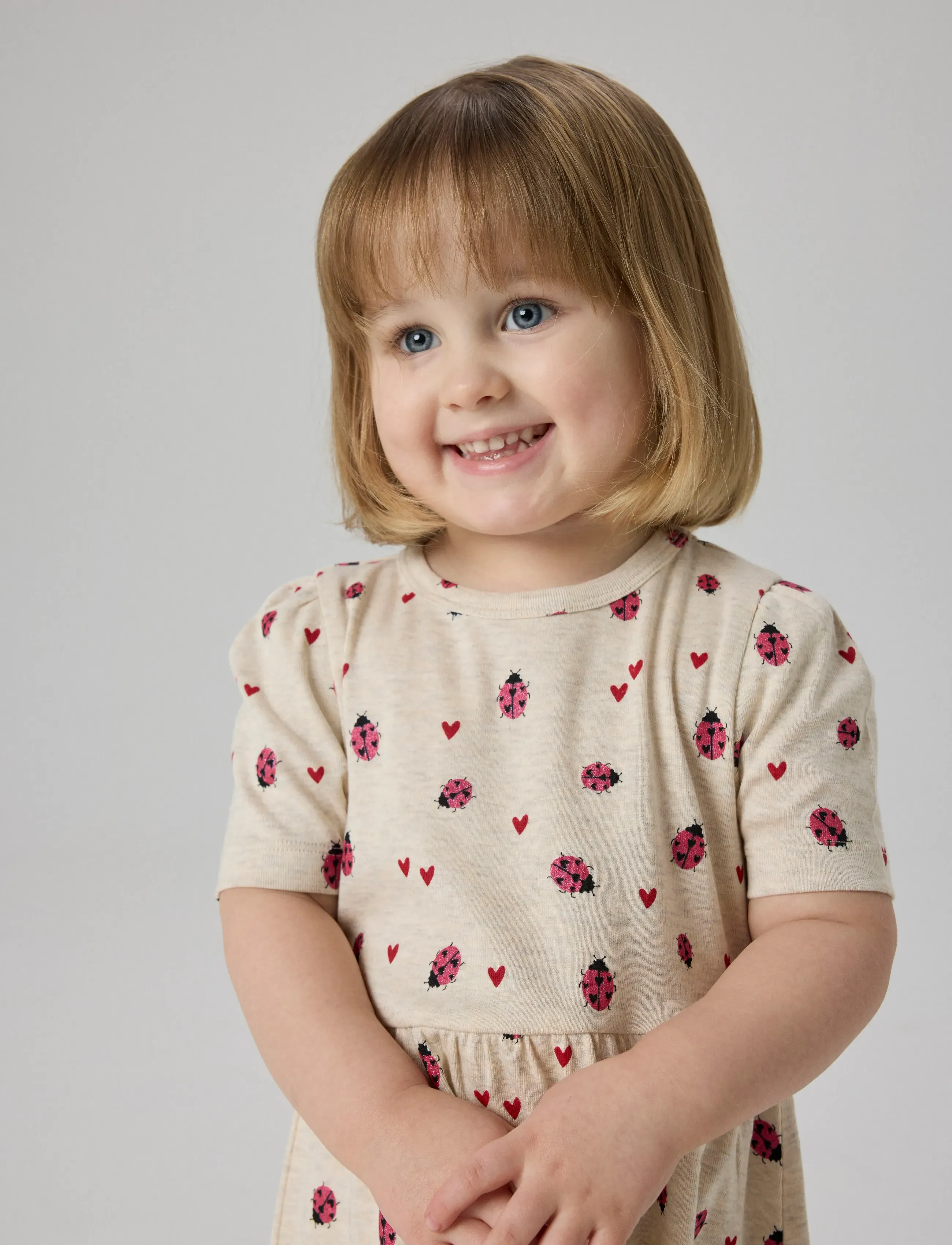 name it - NMFHALINE SS DRESS - lühikeste varrukatega beebi kleidid - peyote melange - 3