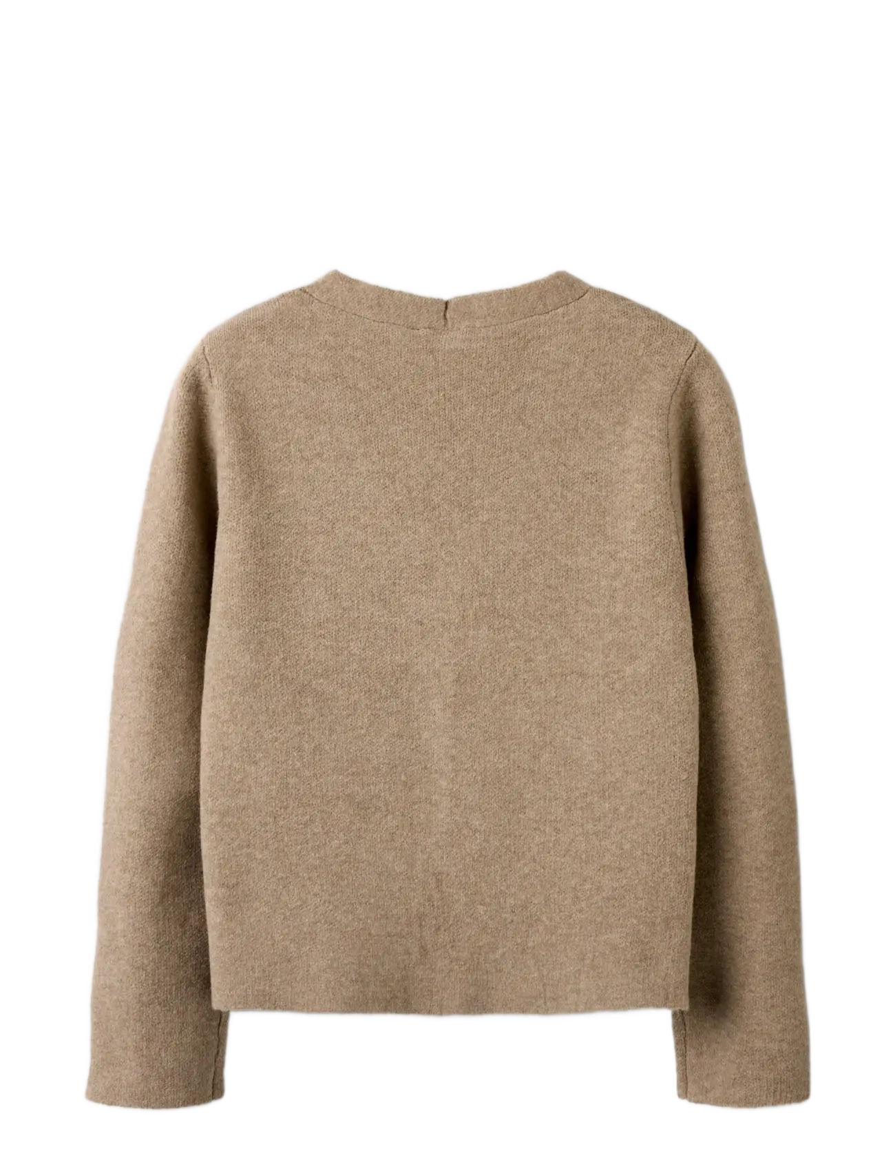 name it - NKFBERTA LS CARDIGAN KNIT - koftor - mocha meringue - 2