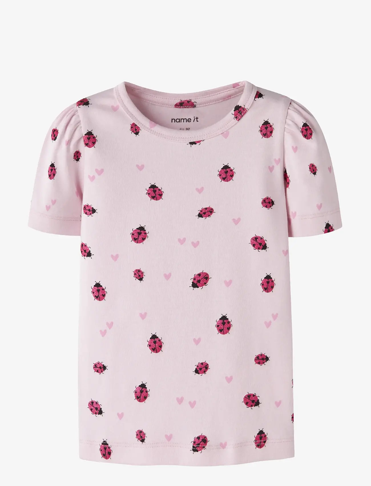 name it - NMFHALINE SS XSL TOP - lühikeste varrukatega - cradle pink - 0