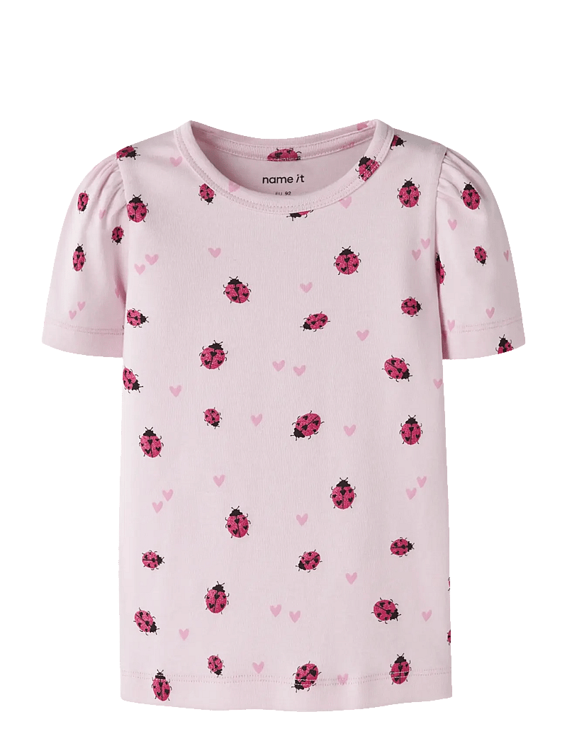 name it - NMFHALINE SS XSL TOP - kurzärmelige - cradle pink - 0