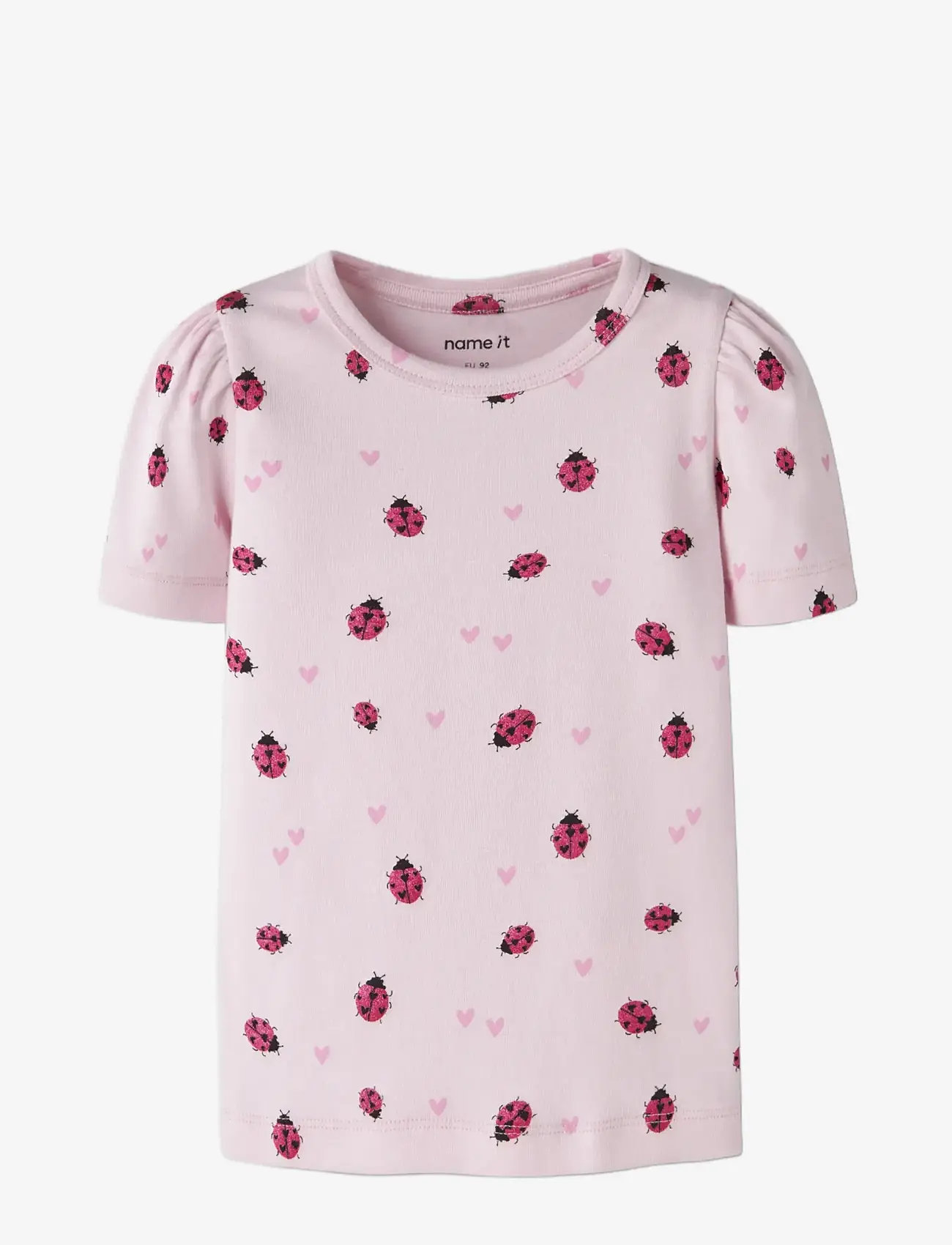 name it - NMFHALINE SS XSL TOP - lühikeste varrukatega - cradle pink - 2