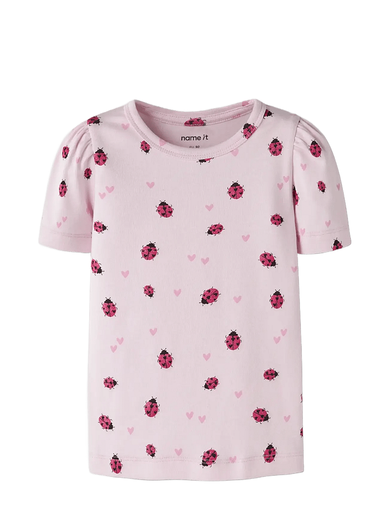 name it - NMFHALINE SS XSL TOP - kurzärmelige - cradle pink - 2