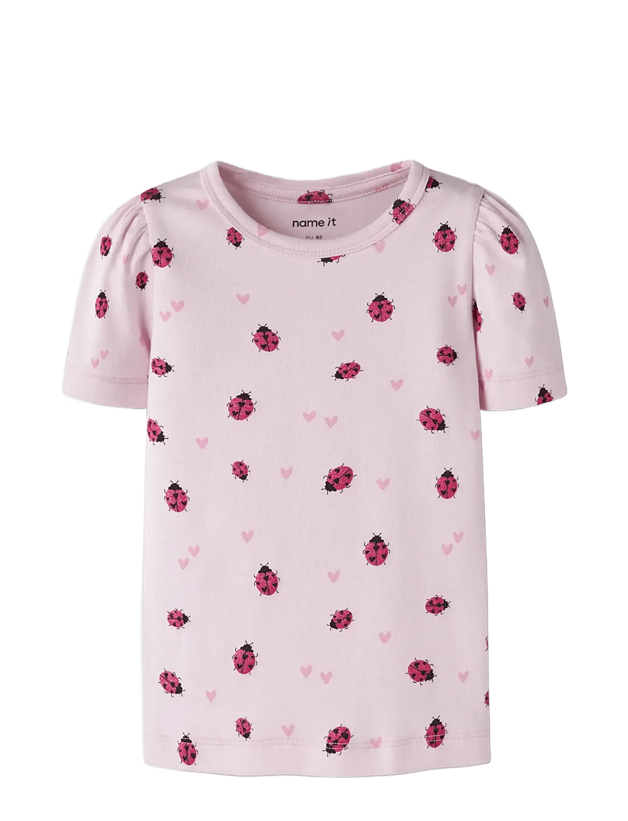 name it - NMFHALINE SS XSL TOP - kurzärmelige - cradle pink - 2