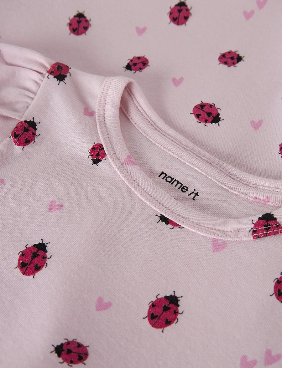 name it - NMFHALINE SS XSL TOP - kurzärmelige - cradle pink - 5