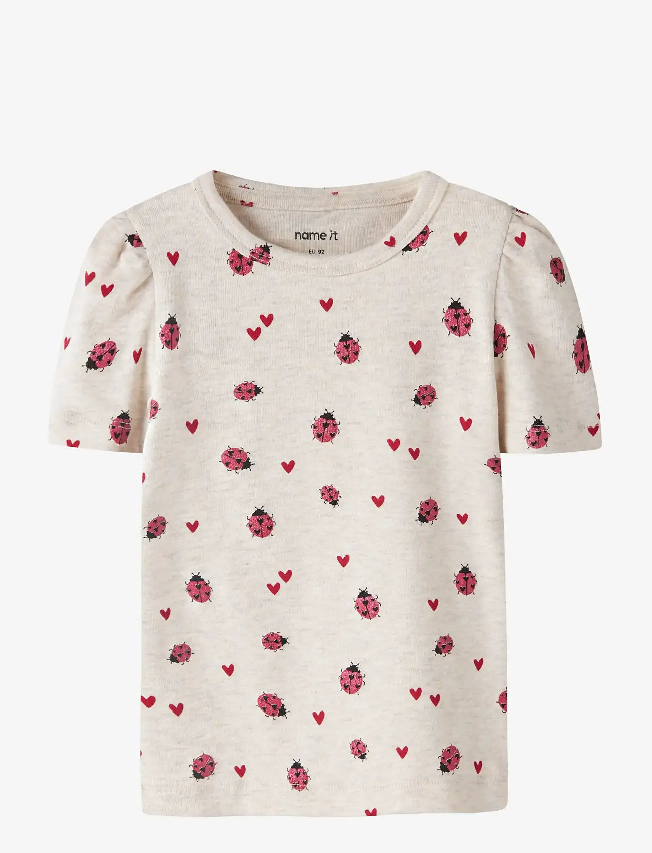 name it - NMFHALINE SS XSL TOP - kortærmede - peyote melange - 0