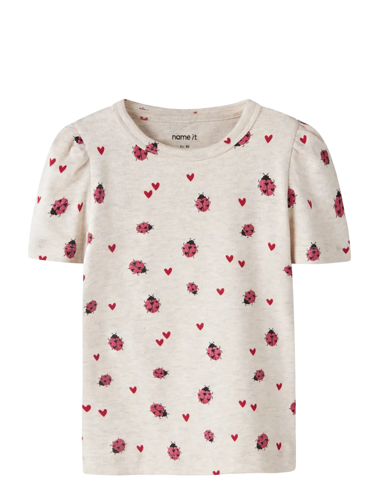 name it NMFHALINE SS XSL TOP - Nach Größe einkaufen - PEYOTE MELANGE / cream