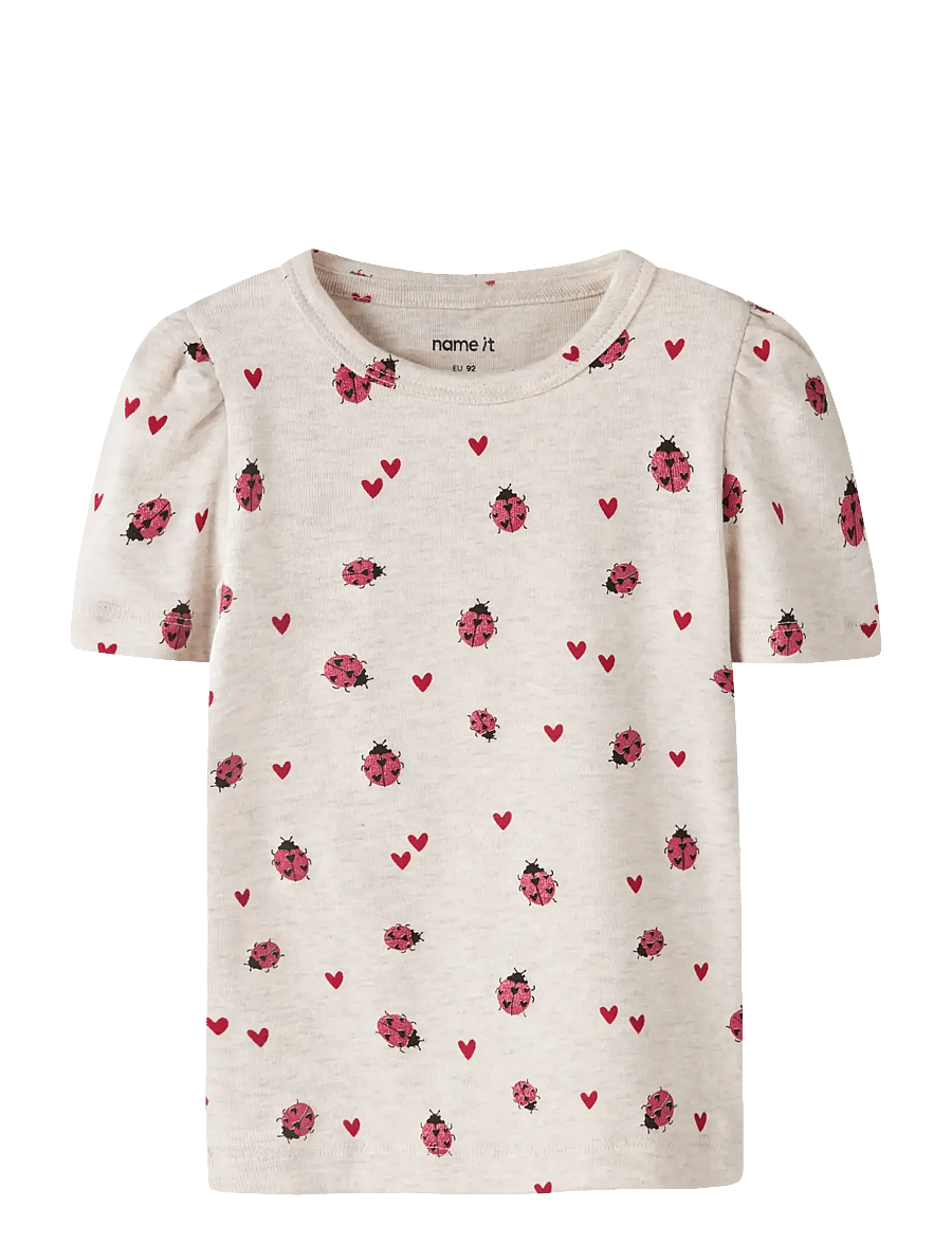 name it - NMFHALINE SS XSL TOP - kurzärmelige - peyote melange - 0