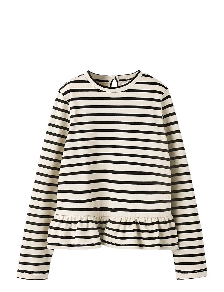name it - NKFBELLE LS TOP - langærmede t-shirts - cloud dancer - 1
