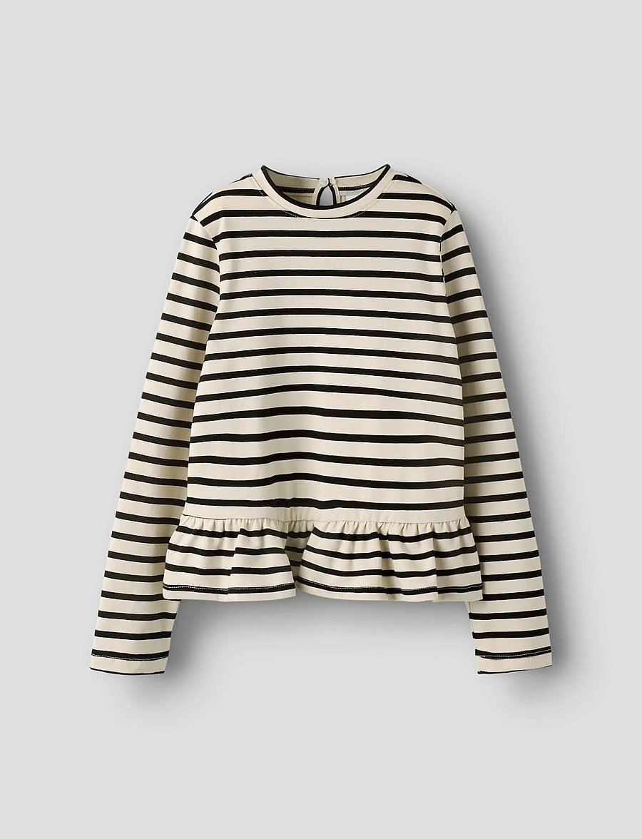 name it - NKFBELLE LS TOP - langærmede t-shirts - cloud dancer - 0