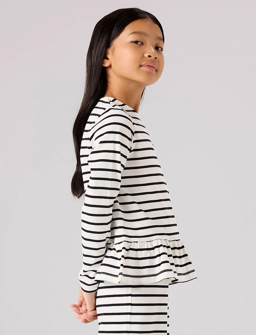 name it - NKFBELLE LS TOP - langærmede t-shirts - cloud dancer - 5