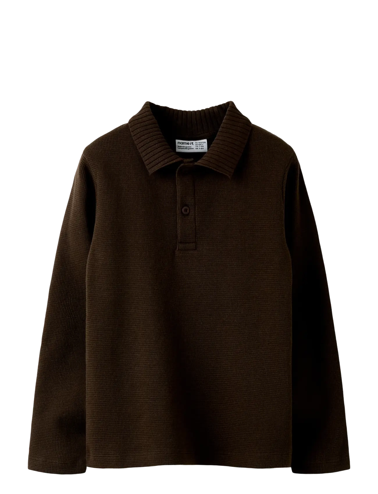 name it NKMBERTRAM LS POLO - Teens 9-14 år - DELICIOSO / brown