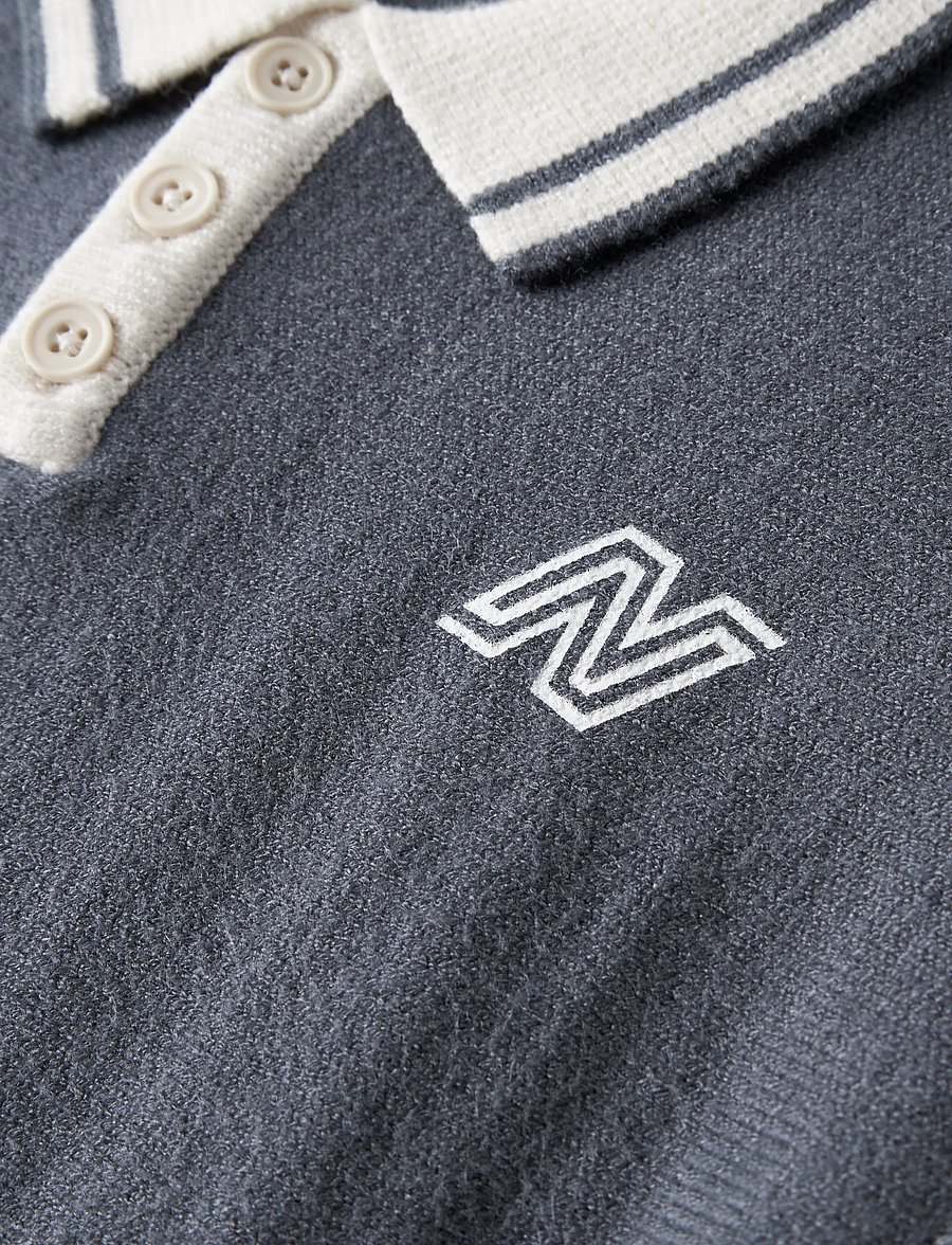 name it - NMMNIMA LS LOOSE POLO KNIT - pikkade varrukatega polod - ombre blue - 2