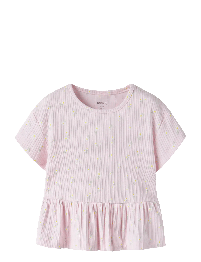 name it - NMFJELLY SS TOP BOX - kortærmede t-shirts - cradle pink - 0