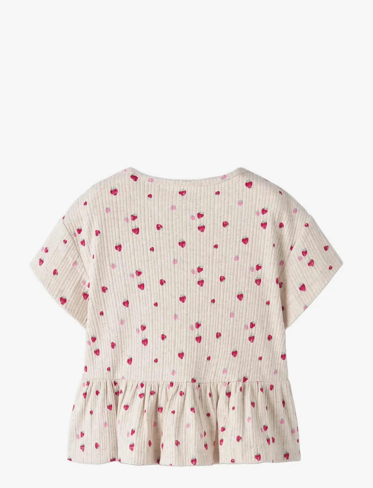 name it - NMFJELLY SS TOP BOX - kortærmede t-shirts - peyote melange - 1