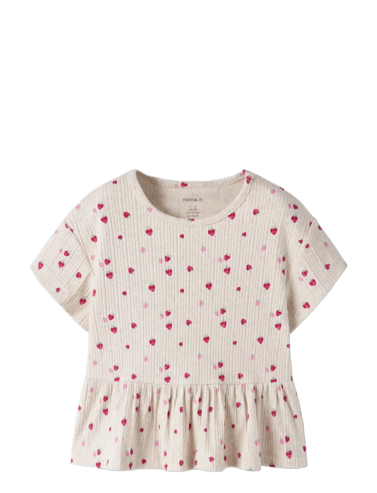 name it - NMFJELLY SS TOP BOX - kortärmade t-shirts - peyote melange - 2