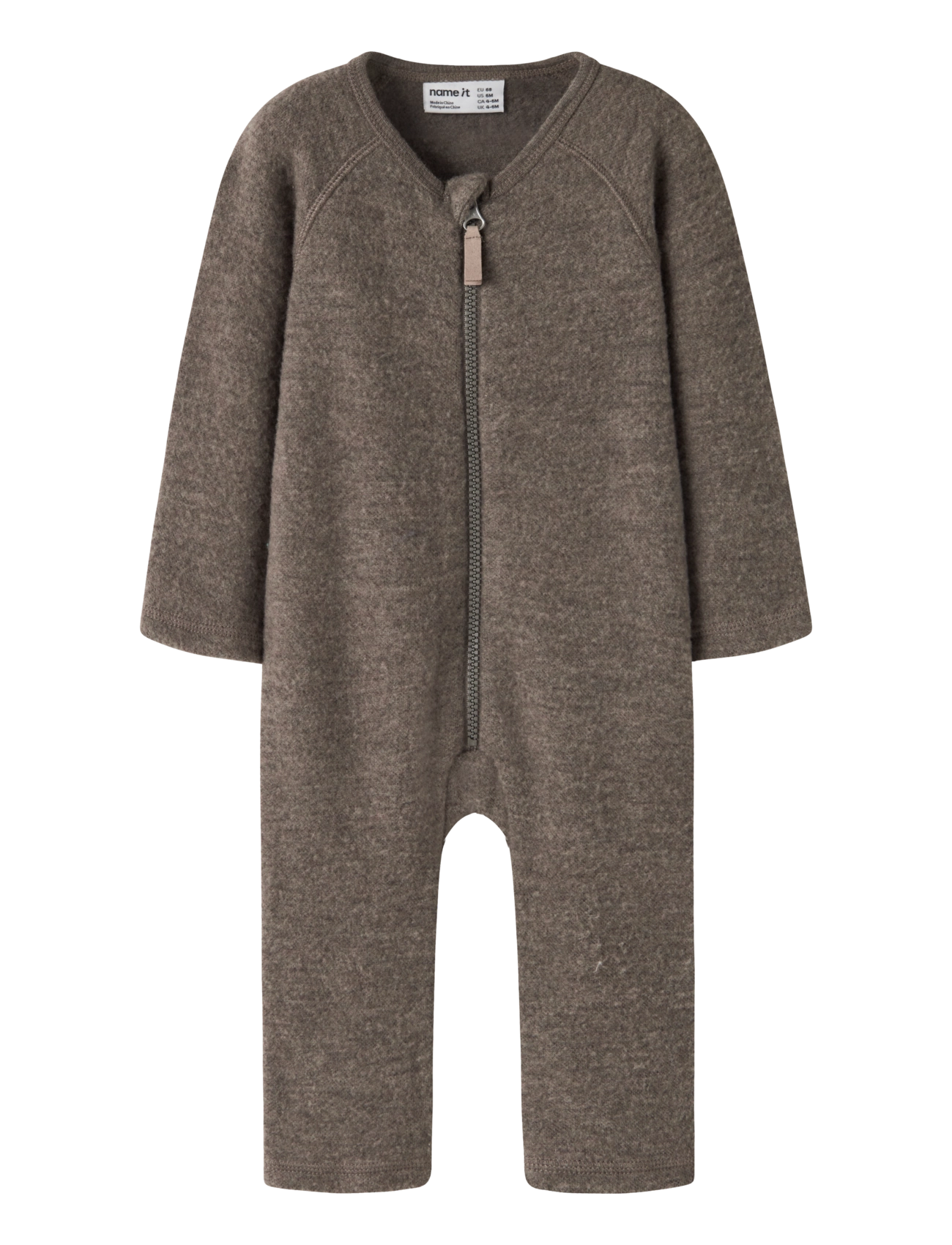 name it NBNWMINO WOOL BRU LS SUIT NOOS - Winterkollektion - MOREL / brown