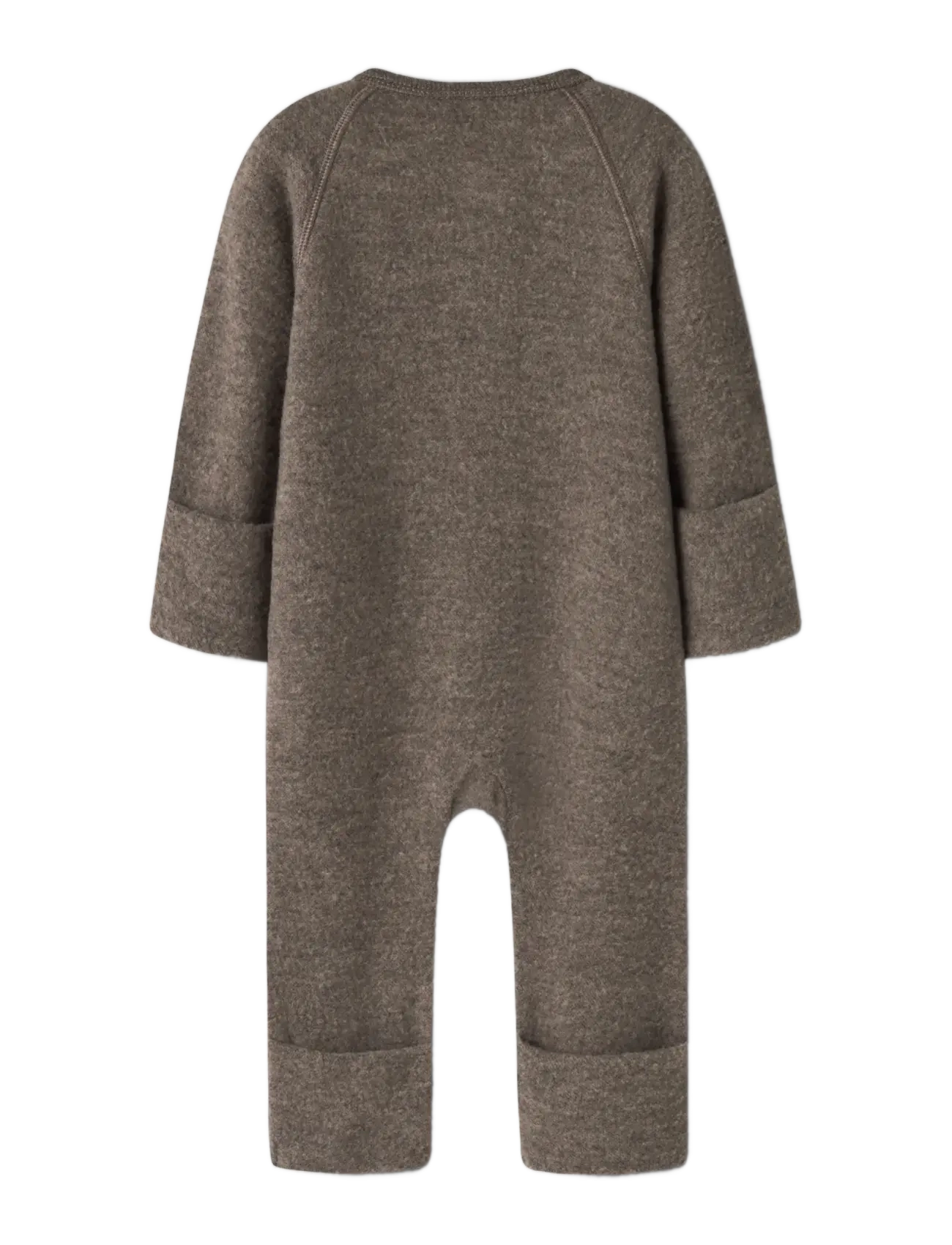 name it - NBNWMINO WOOL BRU LS SUIT NOOS - jumpsuits - morel - 2