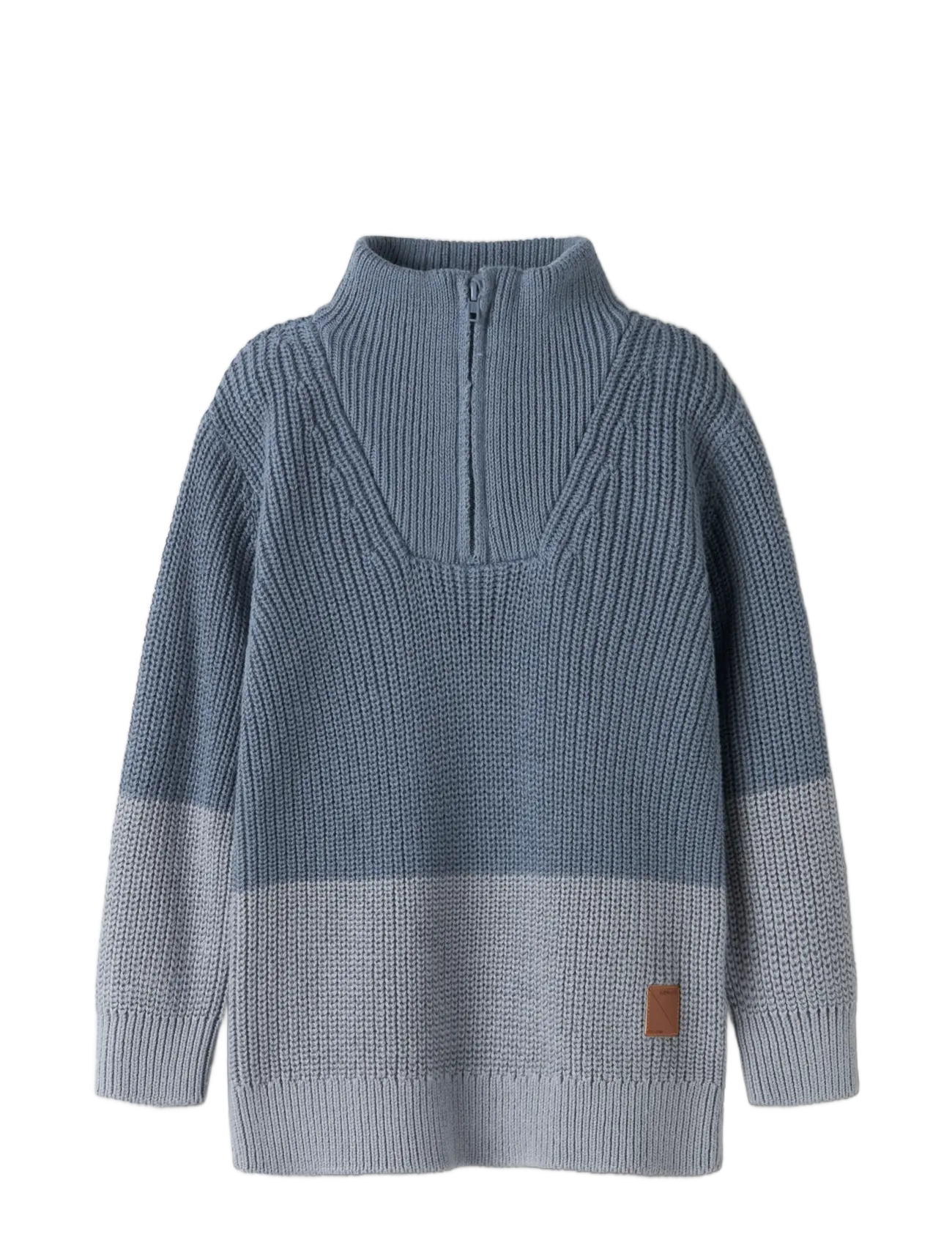 name it - NMMNICODEMUS LS HALF ZIP KNIT - džemprid - blue mirage - 2