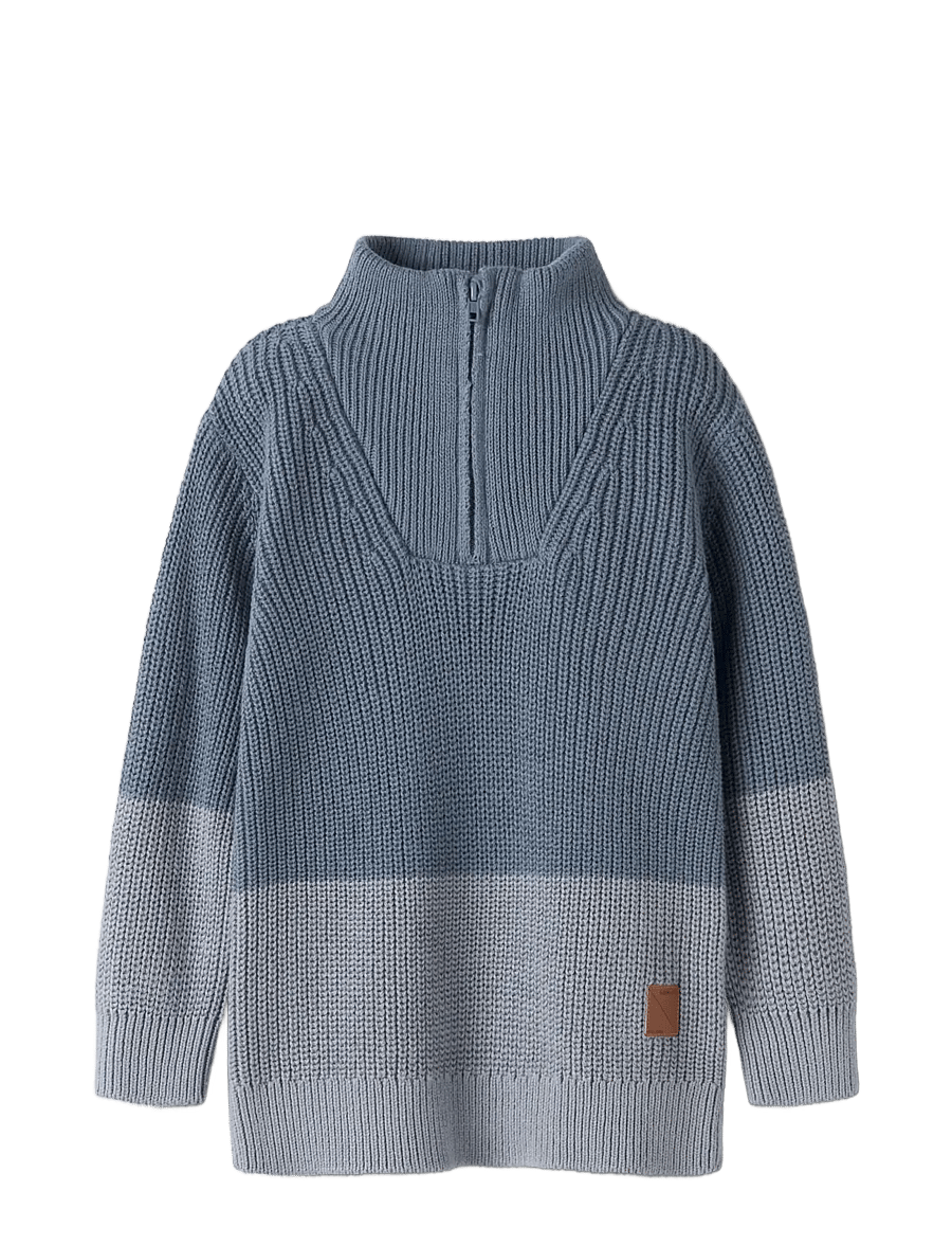 name it - NMMNICODEMUS LS HALF ZIP KNIT - pullover - blue mirage - 2