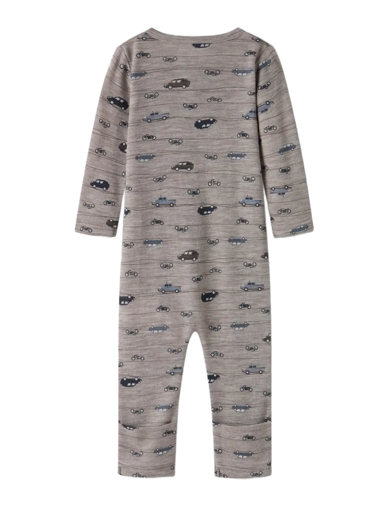 name it - NBMWANG WOOL RIB NIGHTSUIT AOP NOOS - satellite - 1