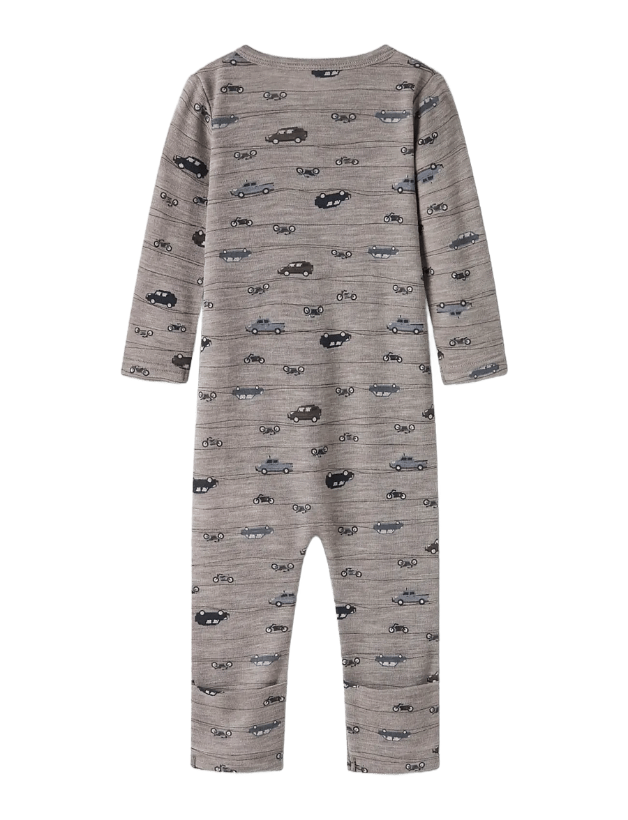 name it - NBMWANG WOOL RIB NIGHTSUIT AOP NOOS - satellite - 1