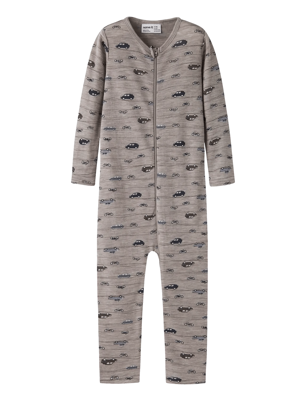 NMMWANG WOOL RIB NIGHTSUIT AOP - SATELLITE