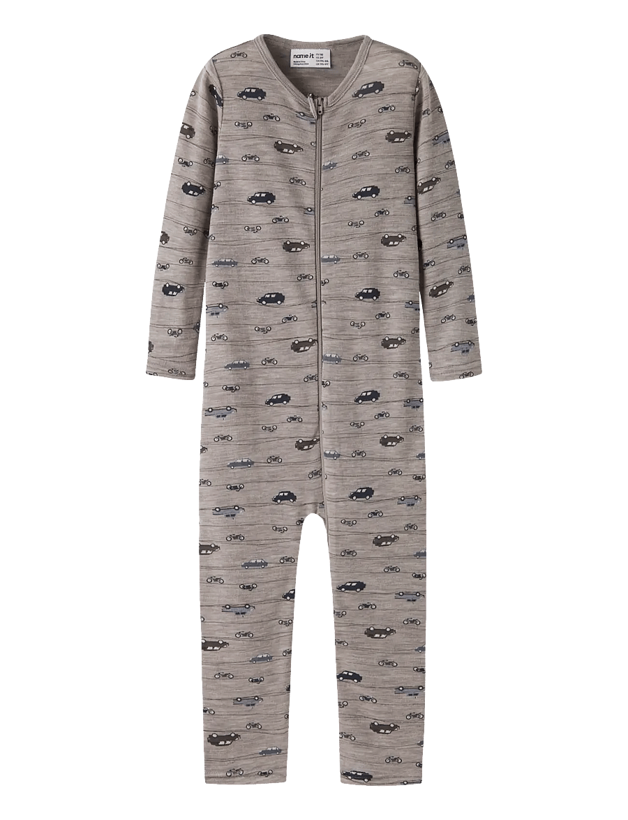 name it - NMMWANG WOOL RIB NIGHTSUIT AOP - satellite - 0