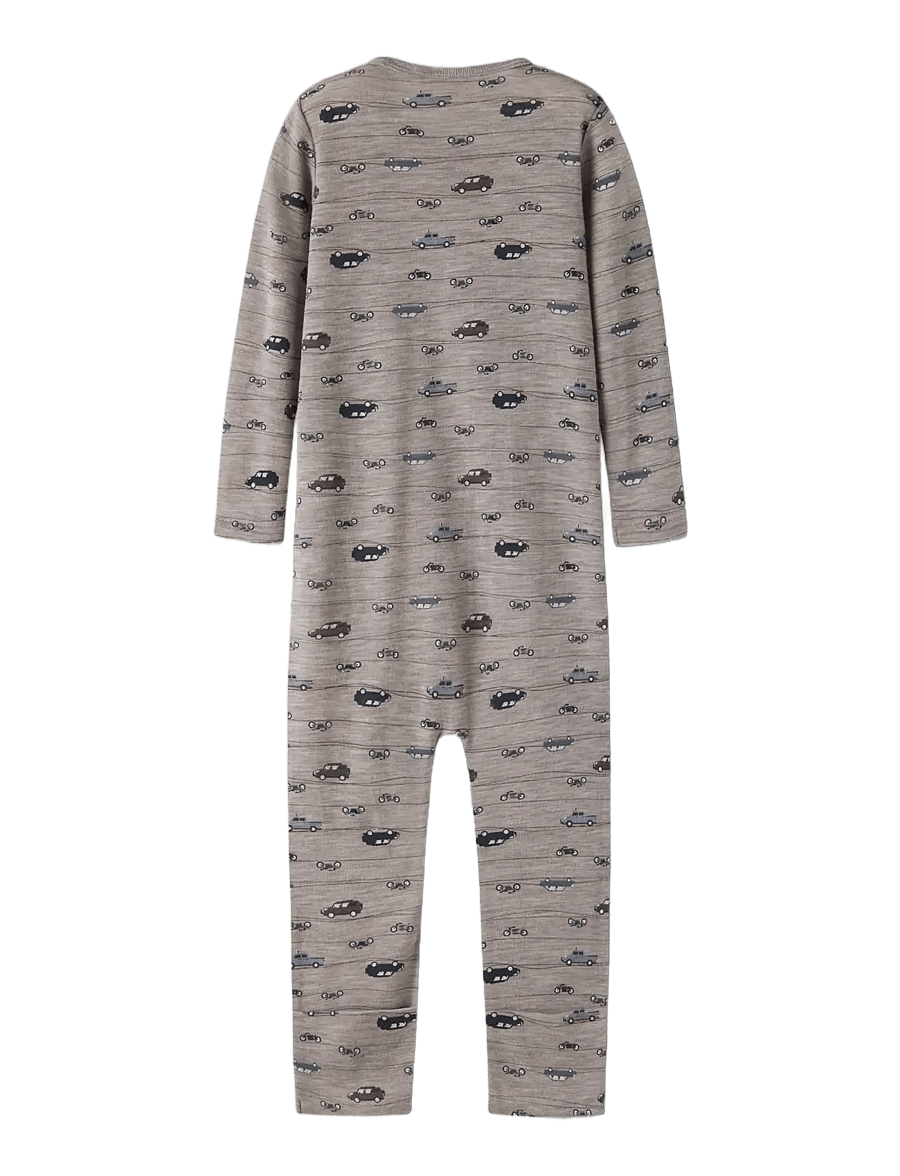 name it - NMMWANG WOOL RIB NIGHTSUIT AOP - satellite - 1